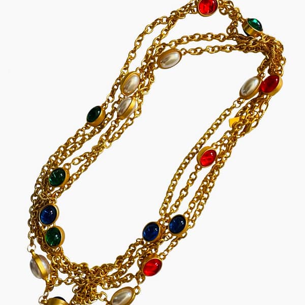 Vintage Beaded Long Necklace