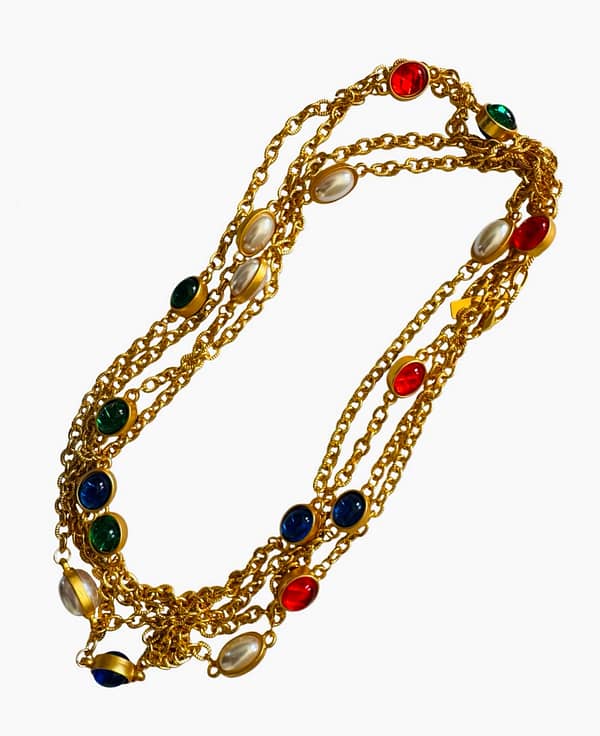 Vintage Beaded Long Necklace